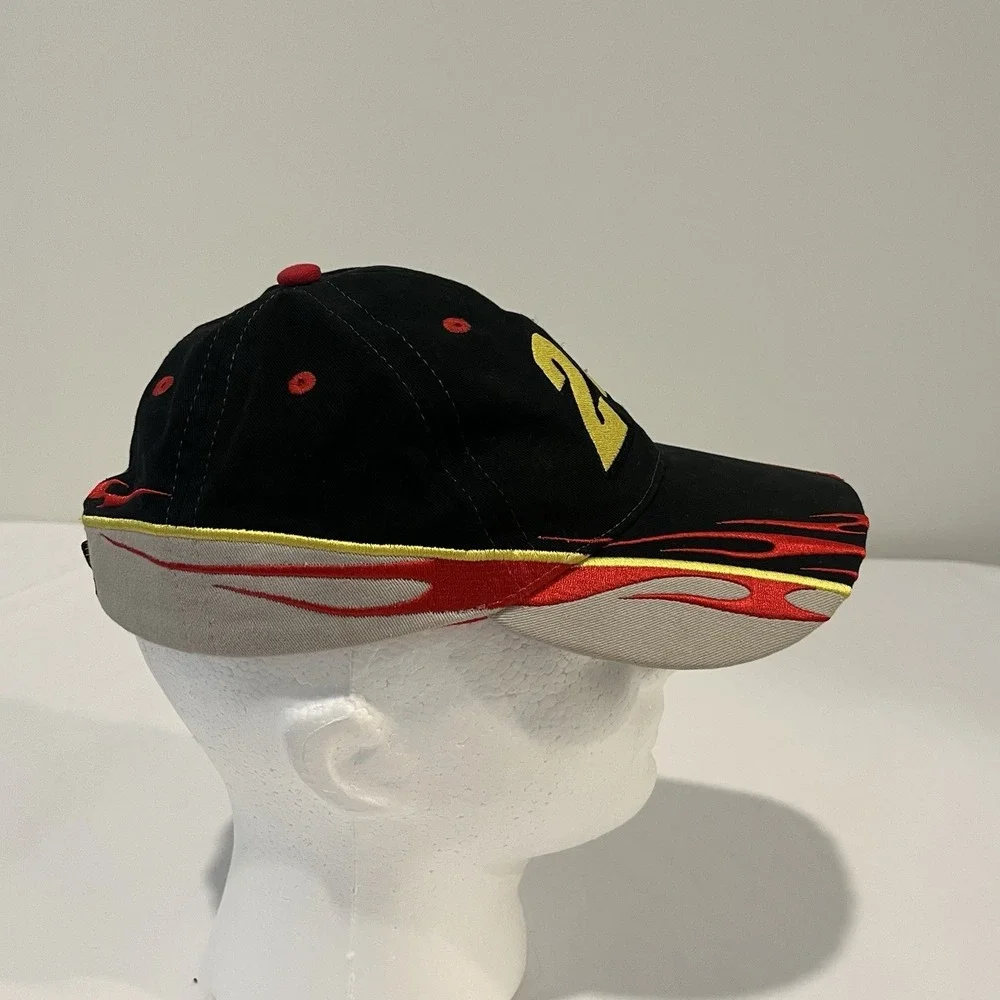 NASCAR Flame Hat 24 Jeff Gordon Chase Authentics Strapback Cap Hat Vtg